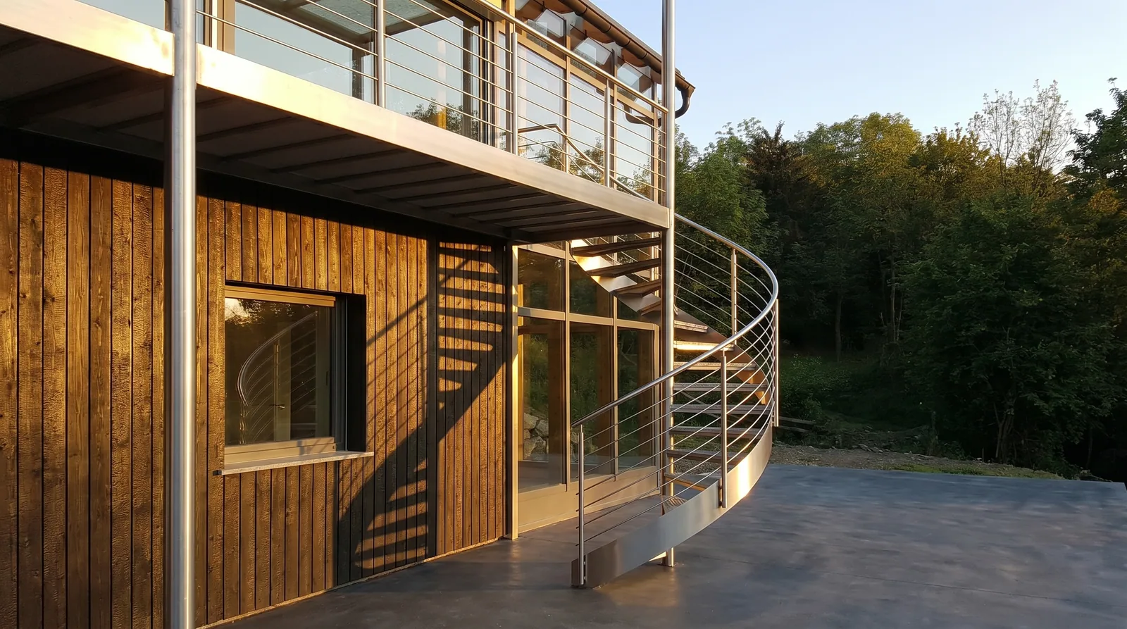 Garde-corps escalier barres Occitanie